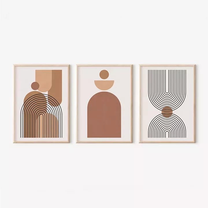 Πίνακας Rexion  pakoworld τρίπτυχος με ψηφιακή εκτύπωση και πλαίσιο 33x1.5x48εκ