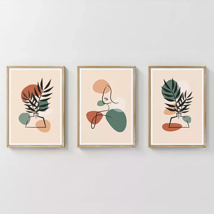 Πίνακας Elix pakoworld τρίπτυχος με ψηφιακή εκτύπωση και πλαίσιο 33x1.5x48εκ