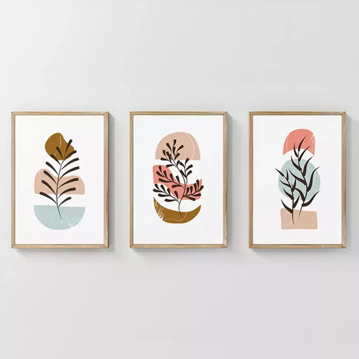 Πίνακας Thera pakoworld τρίπτυχος με ψηφιακή εκτύπωση και πλαίσιο 33x1.5x48εκ