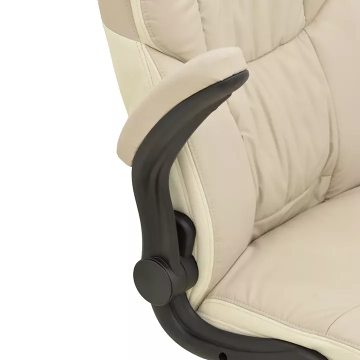 Καρέκλα γραφείου διευθυντή Stellar pakoworld pu σε μπεζ-εκρού απόχρωση 70x77x110-119εκ