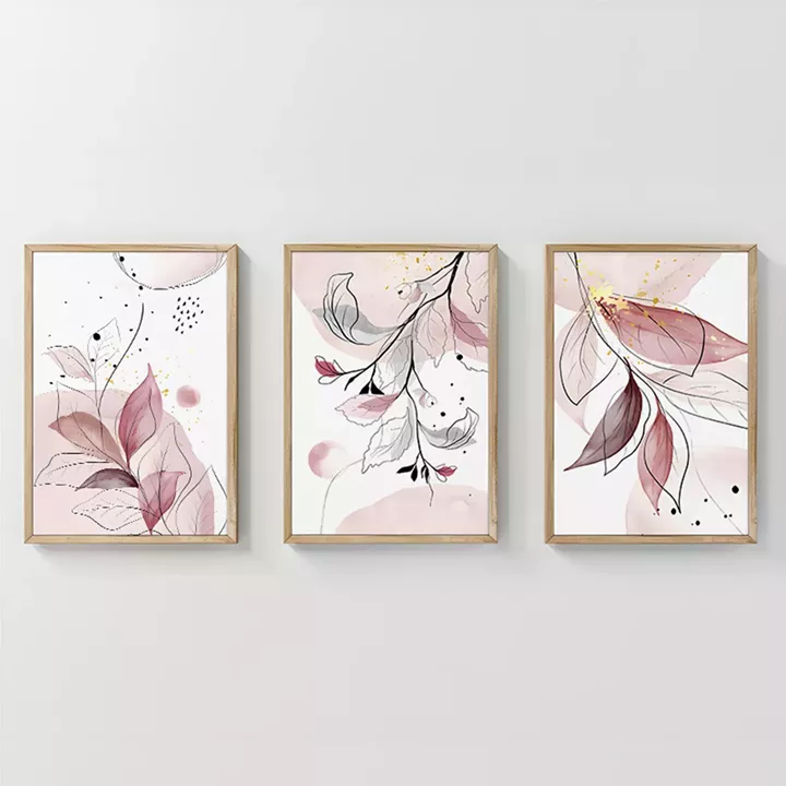 Wall art in frame Dralis pakoworld triptyque with digital print 33x1.5x48cm