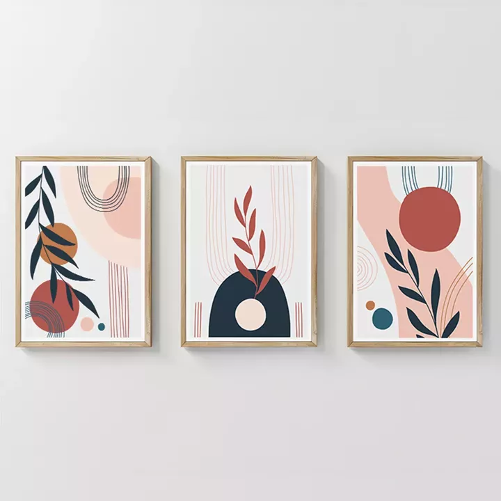 Πίνακας Caeris pakoworld τρίπτυχος με ψηφιακή εκτύπωση και πλαίσιο 33x1.5x48εκ