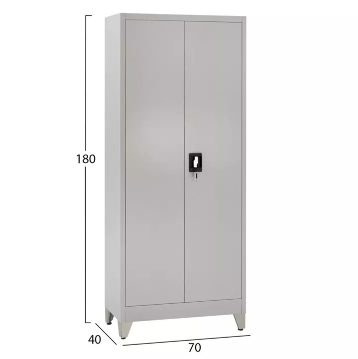 ΝΤΟΥΛΑΠΑ 2ΦΥΛΛΗ ΜΕΤΑΛΛΙΚΗ HRONDA HM21293.01 ΧΩΡΙΣΜΑ-ΚΛΕΙΔΑΡΙΑ & ΠΟΔΙΑ 70x40x180Υεκ.