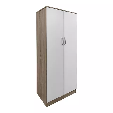 Two-door wardrobe Lego pakoworld in sonoma-white color 80x42x180cm