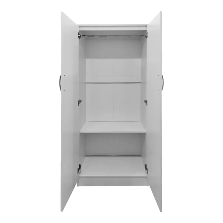 Ντουλάπα δίφυλλη Lego pakoworld σε λευκή απόχρωση 80x42x180εκ