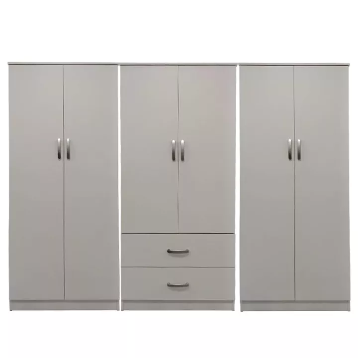 Lego I pakoworld six-door wardrobe white 240x42x180cm
