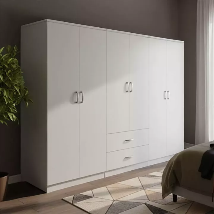 Lego I pakoworld six-door wardrobe white 240x42x180cm