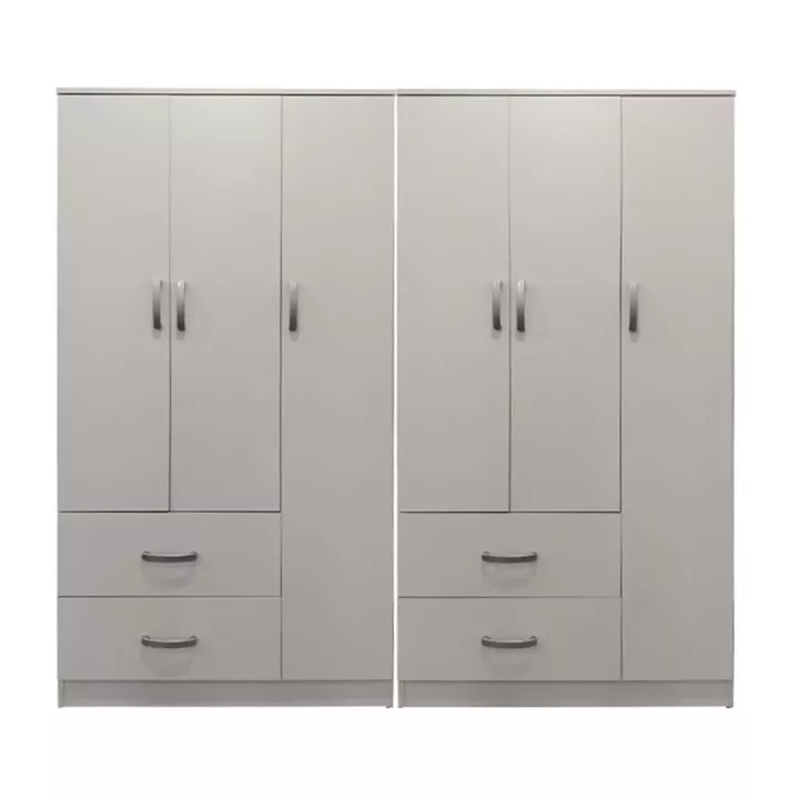 Ντουλάπα εξάφυλλη Lego pakoworld λευκή 180x42x180εκ