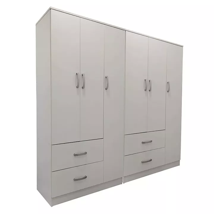 Ντουλάπα εξάφυλλη Lego pakoworld λευκή 180x42x180εκ