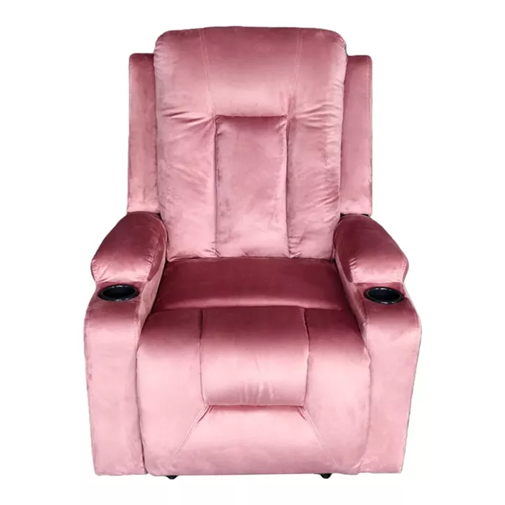 Πολυθρόνα relax Gessel pakoworld βελούδο σάπιο μήλο 80x90x98εκ