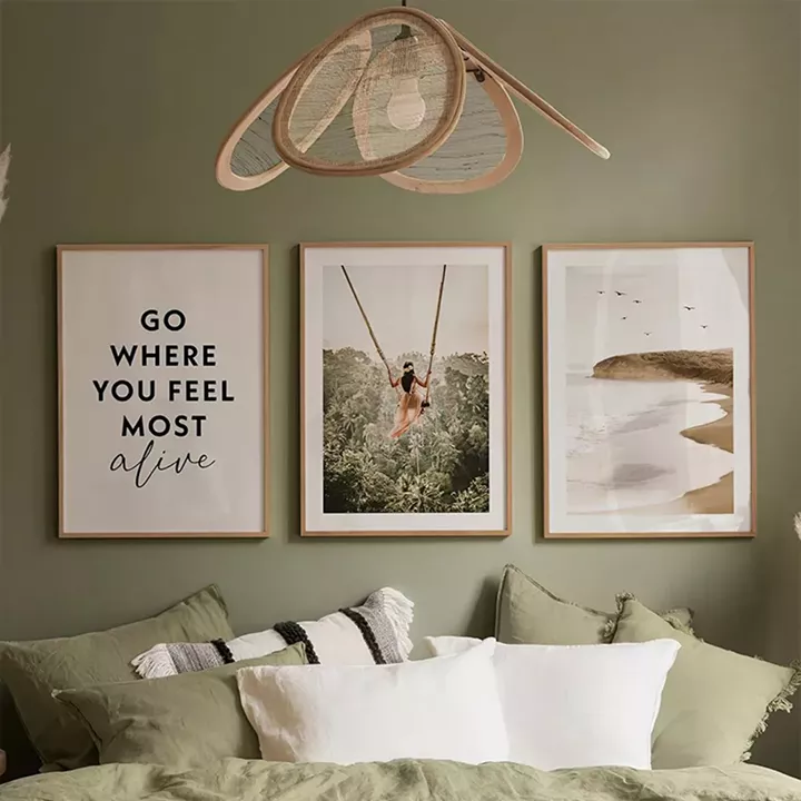 Πίνακας Oralis pakoworld τρίπτυχος με ψηφιακή εκτύπωση και πλαίσιο 33x1.5x48εκ