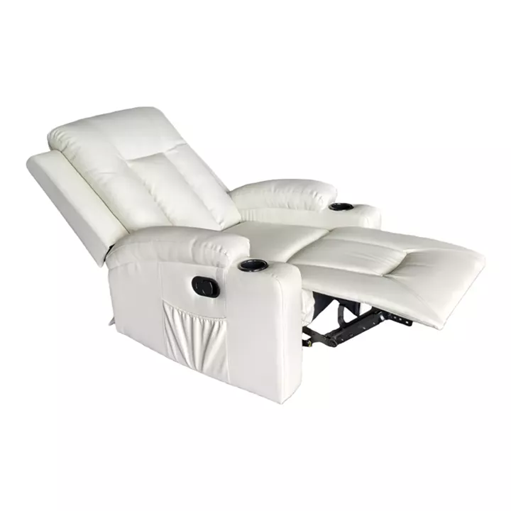 Πολυθρόνα relax Gessel pakoworld PU σε κρεμ απόχρωση 80x90x98εκ