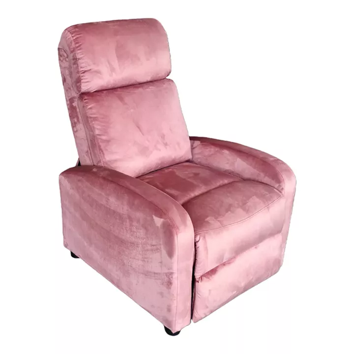Πολυθρόνα relax Norva pakoworld βελούδο σε σάπιο μήλο απόχρωση 68.5x86x100εκ