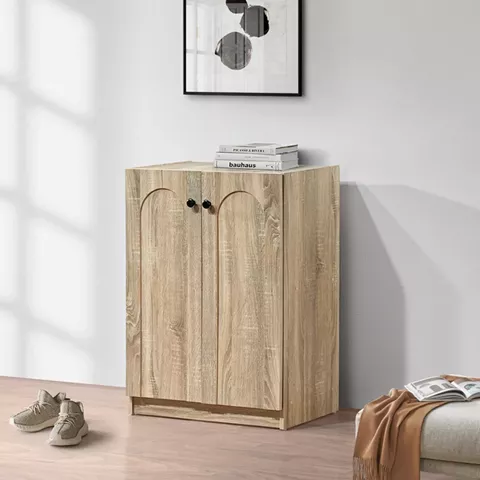 Παπουτσοθήκη-ντουλάπι Ambera pakoworld σε sonoma απόχρωση 60x36.5x81.5εκ