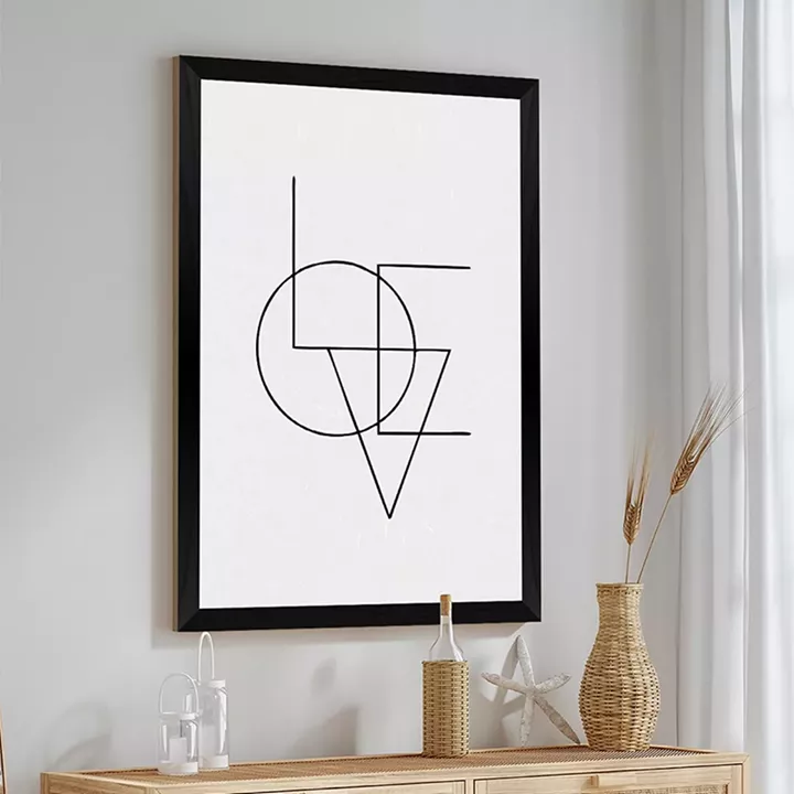 Wall art in frame Felora pakoworld with digital print 33x1.5x48cm