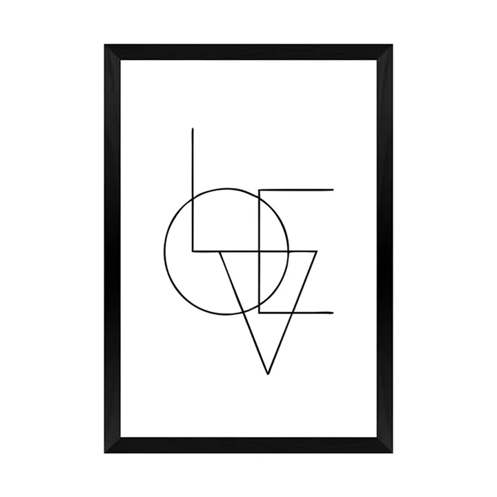 Wall art in frame Felora pakoworld with digital print 33x1.5x48cm