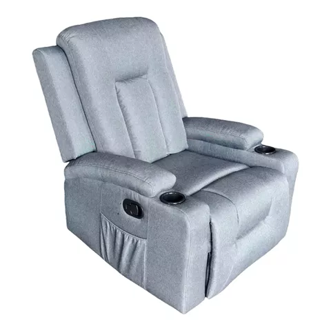 Relax armchair Gessel pakoworld fabric in anthracite  80x90x98cm