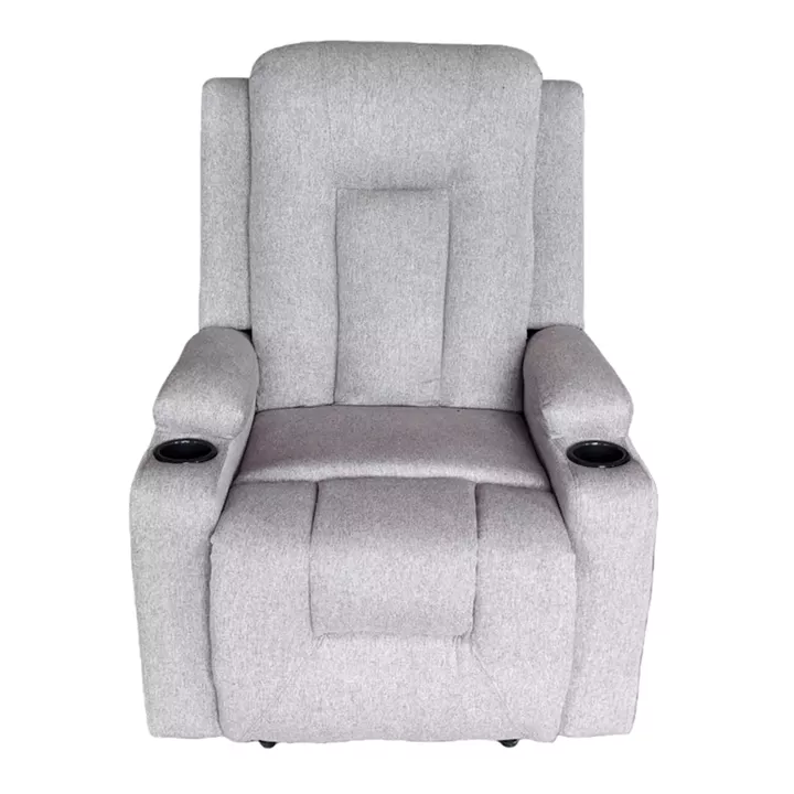 Relax armchair Gessel pakoworld fabric in grey-beige  80x90x98cm