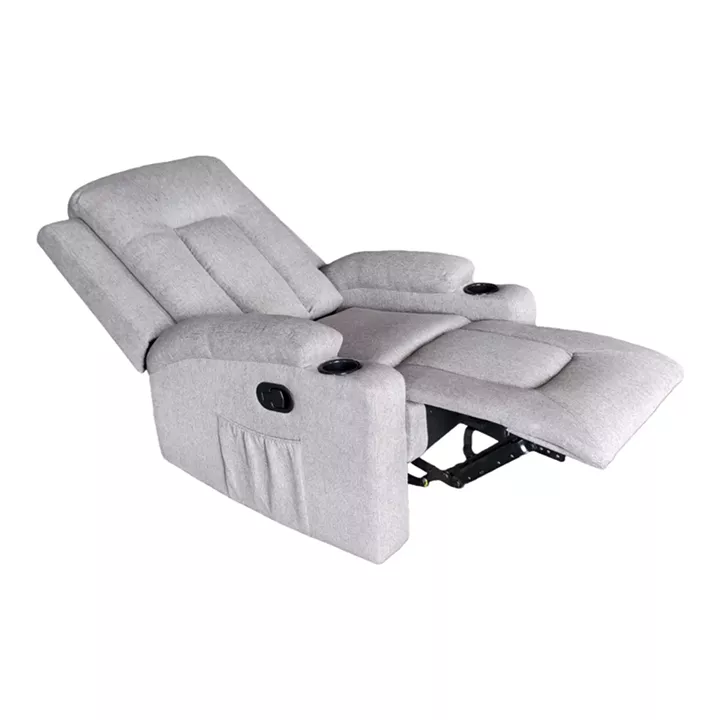 Relax armchair Gessel pakoworld fabric in grey-beige  80x90x98cm