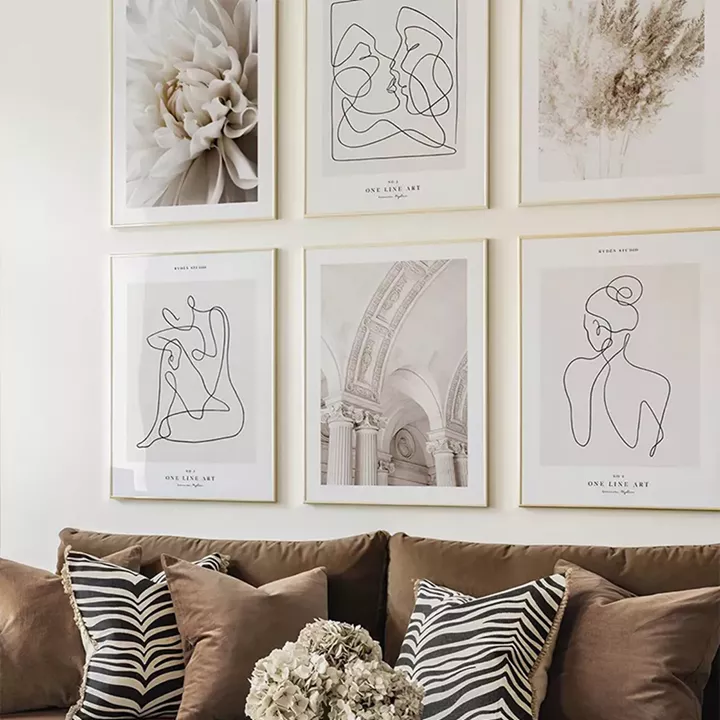 Πίνακας Greda pakoworld εξάπτυχος με ψηφιακή εκτύπωση και πλαίσιο 33x1.5x48εκ