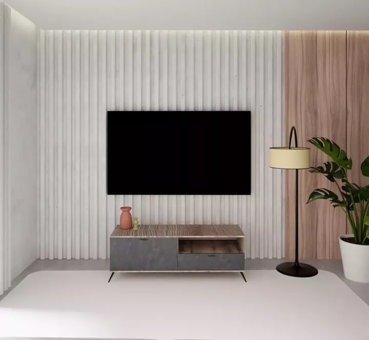 TV ECO-801 σταχτί-μαύρη πέτρα