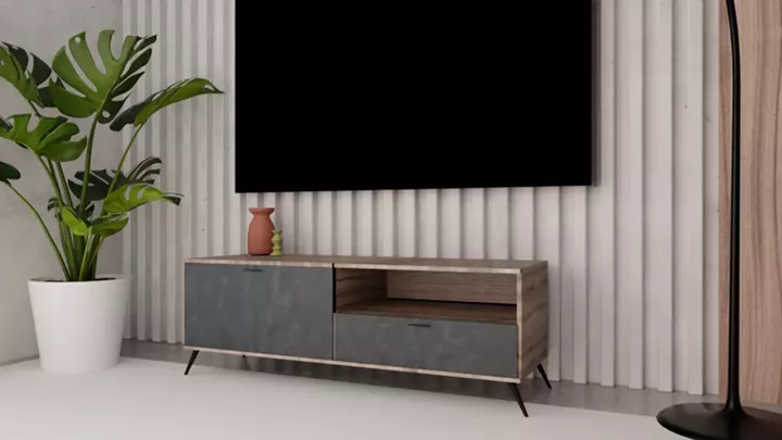 TV ECO-801 σταχτί-μαύρη πέτρα