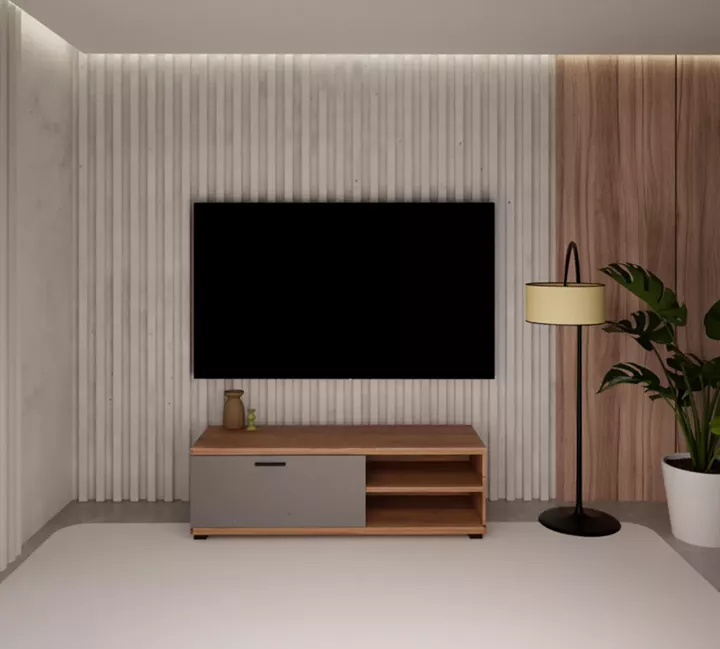 TV ECO-802 καρυδί-γκρι