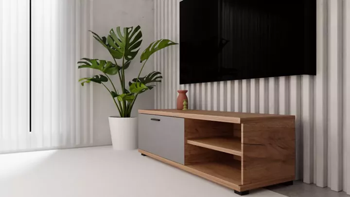 TV ECO-802 καρυδί-γκρι