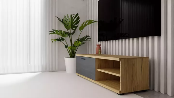 TV ECO-802 μελί-μαύρη πέτρα