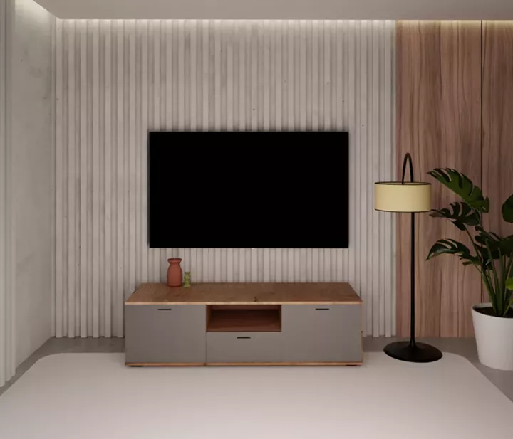 TV ECO-803 καρυδί-γκρι