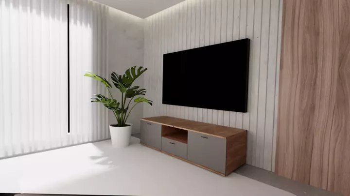 TV ECO-803 καρυδί-γκρι