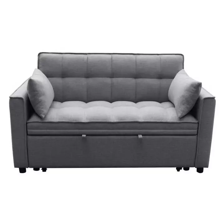 ΚΑΝΑΠΕΣ ΚΡΕΒΑΤΙ 2-ΘΕΣΙΟΣ BORG HM3289.01 ΓΚΡΙ ΥΦΑΣΜΑ 142x94x78Υεκ