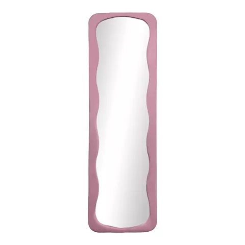 Καθρέπτης Lezour pakoworld βελούδο σε σάπιο μήλο απόχρωση 50x5x170εκ