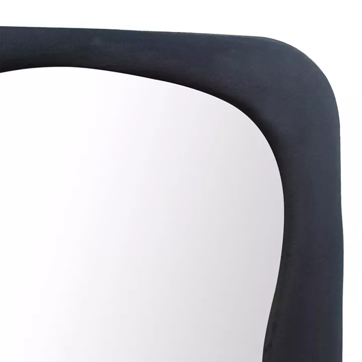 Καθρέπτης Lezour pakoworld βελούδο σε μαύρη απόχρωση 50x5x170εκ