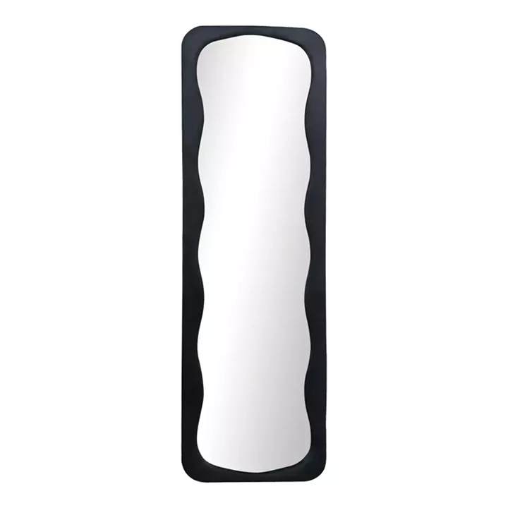 Καθρέπτης Lezour pakoworld βελούδο σε μαύρη απόχρωση 50x5x170εκ