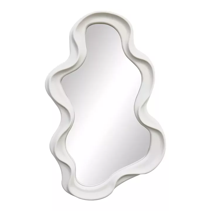 Καθρέπτης Liquid pakoworld pp σε λευκή απόχρωση 26x2.7x39εκ