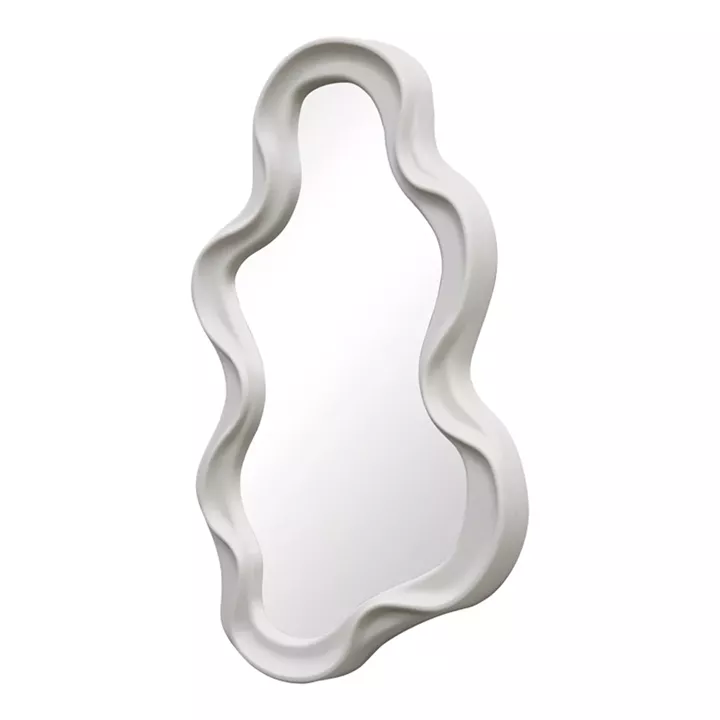 Καθρέπτης Liquid pakoworld pp σε λευκή απόχρωση 26x2.7x39εκ