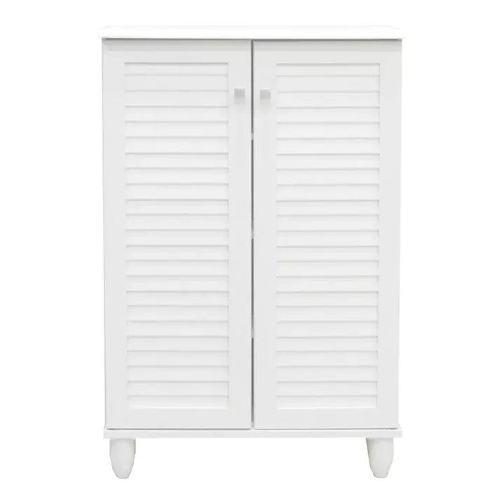 Παπουτσοθήκη-ντουλάπι Santo pakoworld 10 ζεύγων σε λευκή απόχρωση 60x34.5x91.5εκ