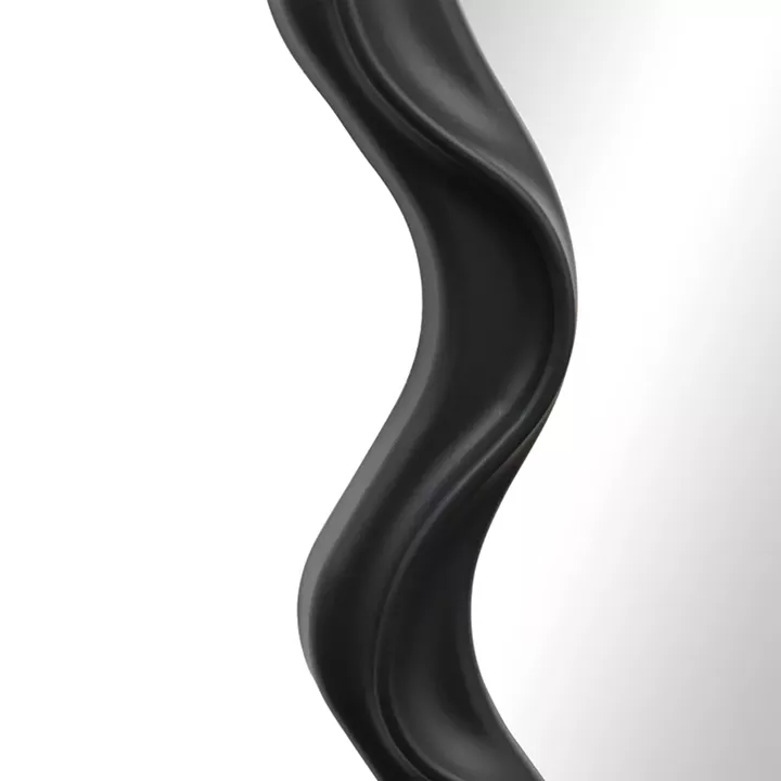 Καθρέπτης Liquid pakoworld pp σε μαύρη απόχρωση 26x2.7x39εκ