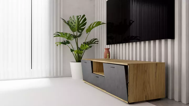 TV ECO-803 μελί-μαύρη πέτρα