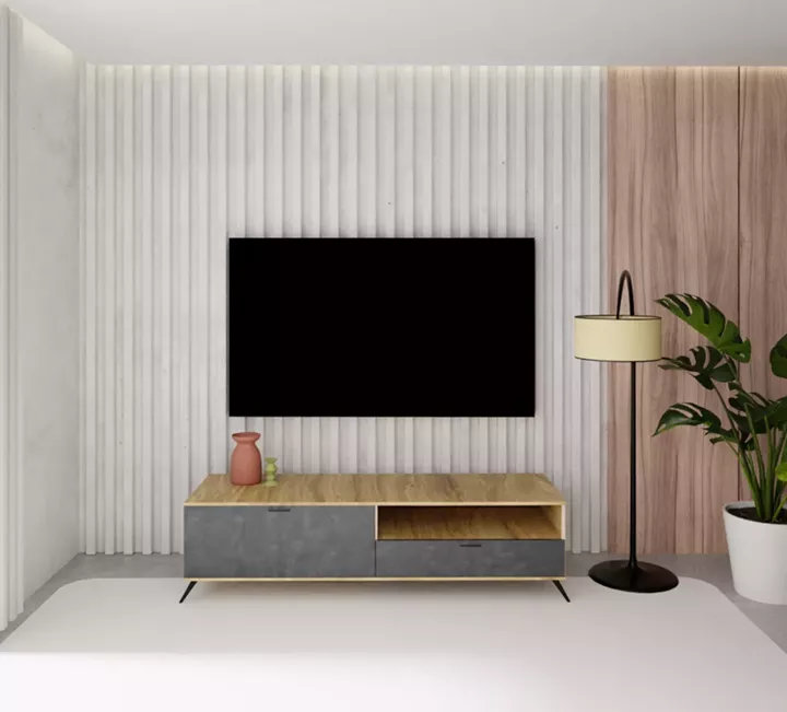 TV ECO-804 μελί - μαύρη πέτρα