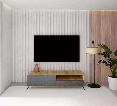 TV ECO-804 μελί - μαύρη πέτρα