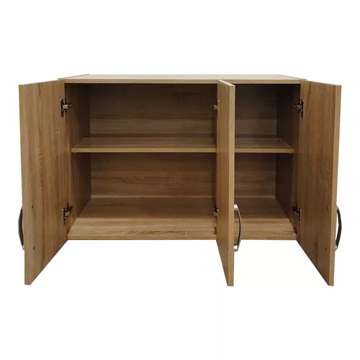 Three-door wardrobe loft Lego pakoworld in sonoma color 90x41.5x60cm