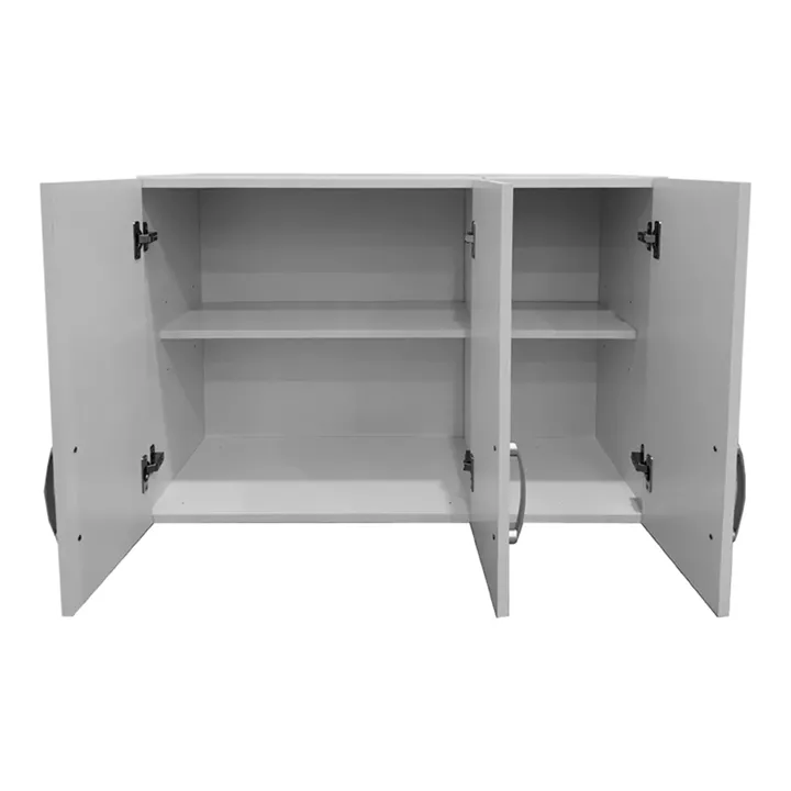 Πατάρι ντουλάπας τρίφυλλο Lego pakoworld σε λευκή απόχρωση 90x41.5x60εκ