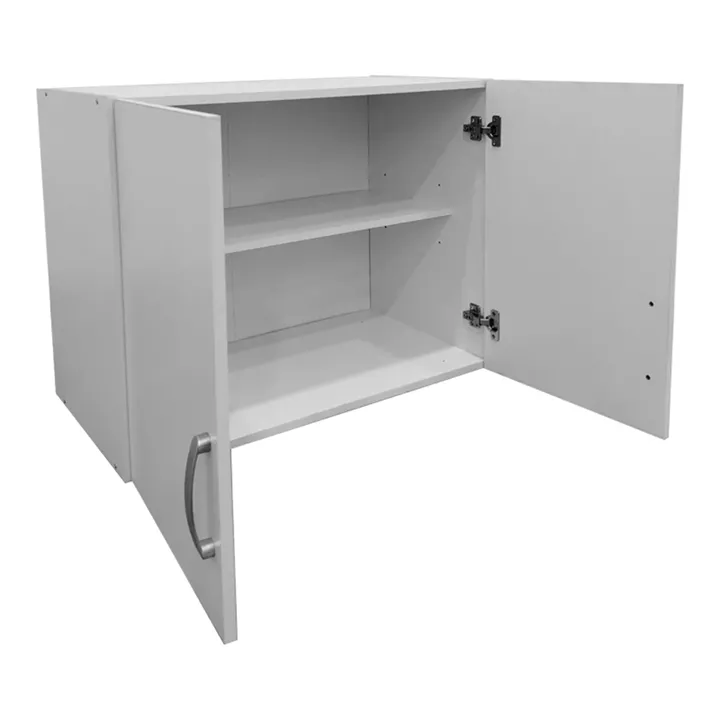 Two-door wardrobe loft Lego pakoworld in white color 79x41.5x60cm