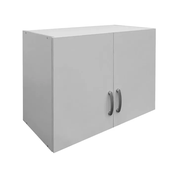 Two-door wardrobe loft Lego pakoworld in white color 79x41.5x60cm
