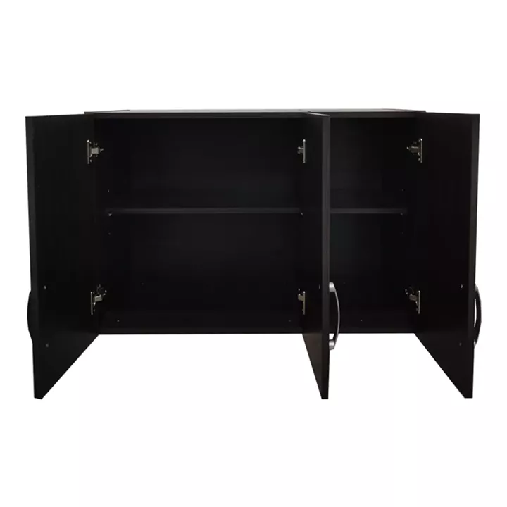 Three-door wardrobe loft Lego pakoworld in wenge color 90x41.5x60cm