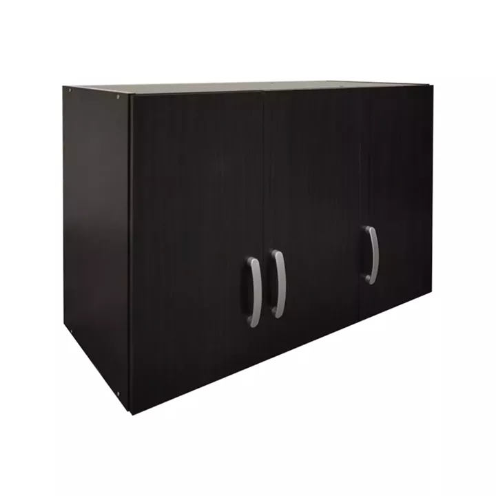 Three-door wardrobe loft Lego pakoworld in wenge color 90x41.5x60cm