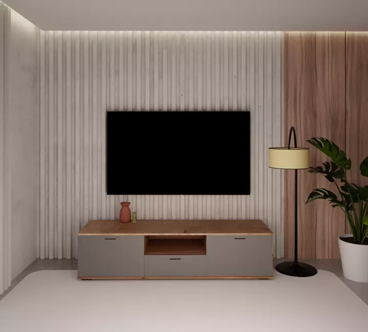 TV ECO-806 150cm καρυδί - γκρι