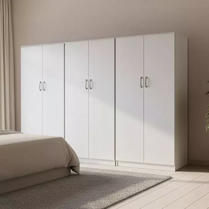 Lego II six-door wardrobe pakoworld white 240x42x180cm